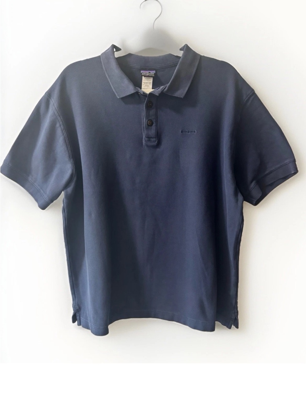 Patagonia Men's Dark Navy Polo/hiking/outdoors Shirt VTG